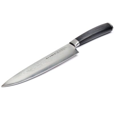 KLAMER Damast Chefmesser 20cm, extra scharfes Küchenmesser, echter japanischer Damaststahl, Fleischmesser