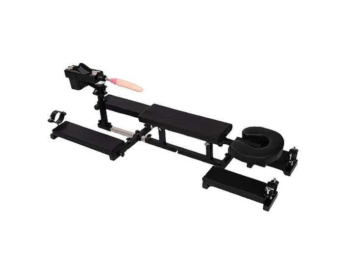 Neuer Bondage Spreizstange Mit Sexmaschine BDSM Foltergestell Verstellbarer Sex Stuhl 2-In-1 Sex Möbel Handschellen Fußfesseln Bondage Set Sklave Folter Sex Spielzeug Für Paare