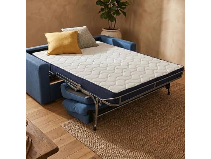 Nuvole di Sonno – Giove Schlafsofa-Matratze 140x190, Doppelmatratze aus Waterfoam, 14 cm hoch, ergonomisch, allergikergeeigneter Bezug, Made in Italy