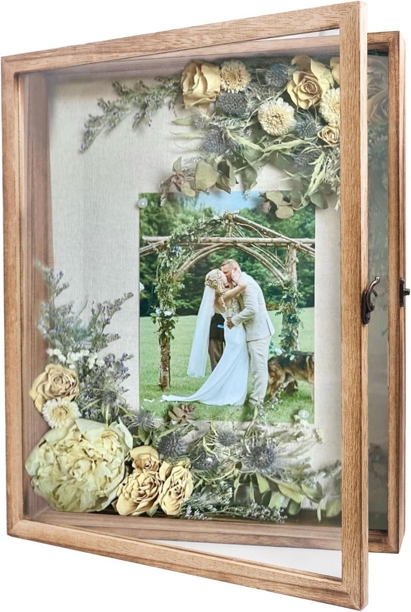 Diepe 3D fotolijst op hout voor objecten en decoratie, 32 x 40 cm
