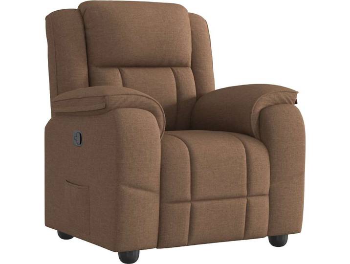 vidaXL Fauteuil relax brun Tissu