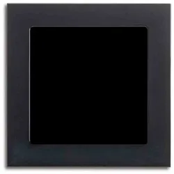 Busch-Jaeger Rahmen, 2f, schwarz, Glas, geeignet für Unterputz-Installation