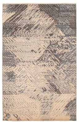 "ECARPETGALLERY Hand-knotted Mystique Light Grey Wool Rug - 6' 7"" x 10' 2"""