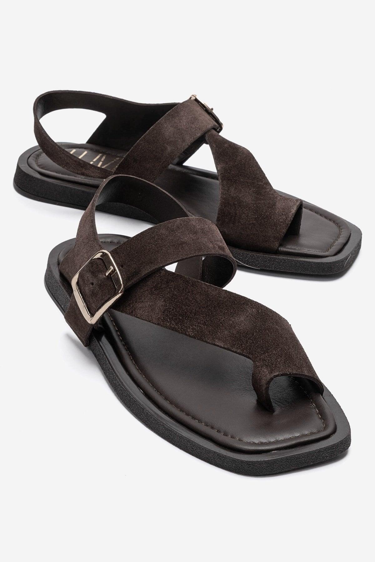 Forever & Always Curry Slingback-Sandale aus Leder (Damen) - Braun
