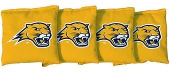 Skip's Garage Averett University Cougars Gold Cornhole Bags