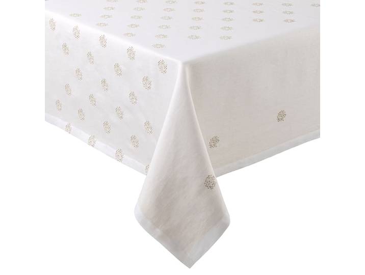 Nappe en lin blanc 170x170