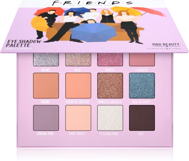 Mad Beauty Friends eyeshadow palette 12x2.5 g