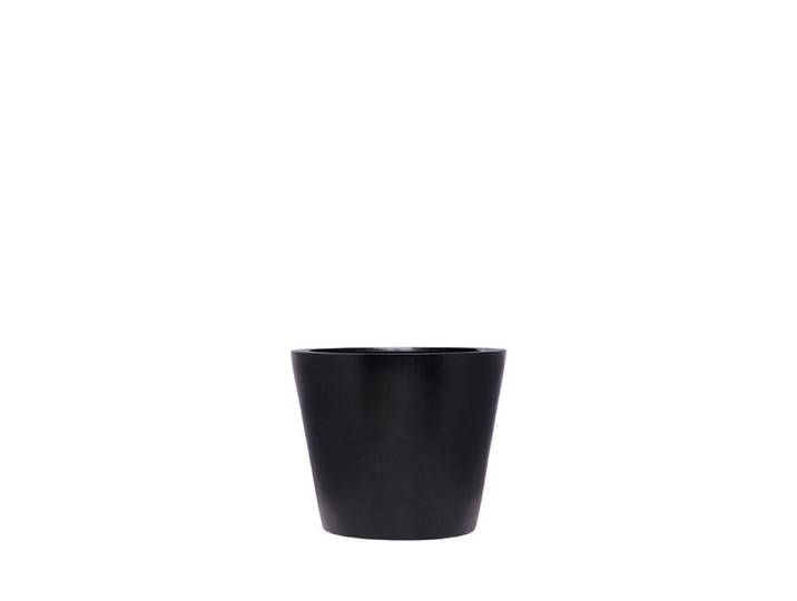 Pflanztopf Stonefiber Pot „Der Runde“ yoooi schwarz, 40 cm