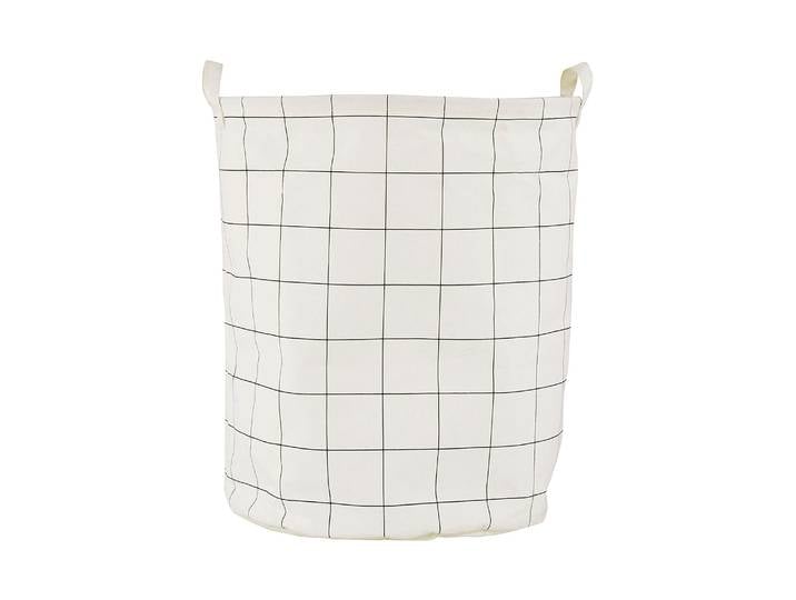 House Doctor - Panier à linge Corbeille à linge - Noir - Coton enduit