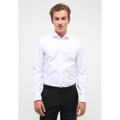 Langarmhemd ETERNA "SLIM FIT", Herren, Gr. 39, Normalgrößen, weiß, Twill, 100% cotton, schmal, Umschlagmanschette, Hemden, NON IRON (bügelfrei)
