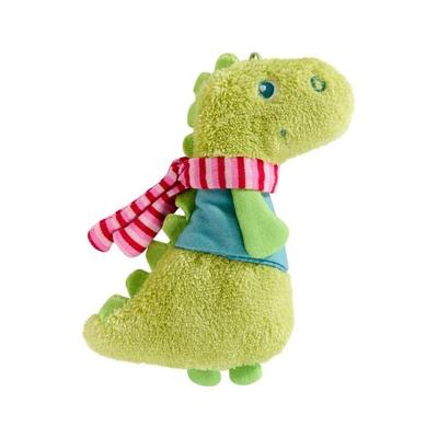 HABA 2014023001 - Rasselgreifling Dino, Baumwolle/Polyester, 19 cm