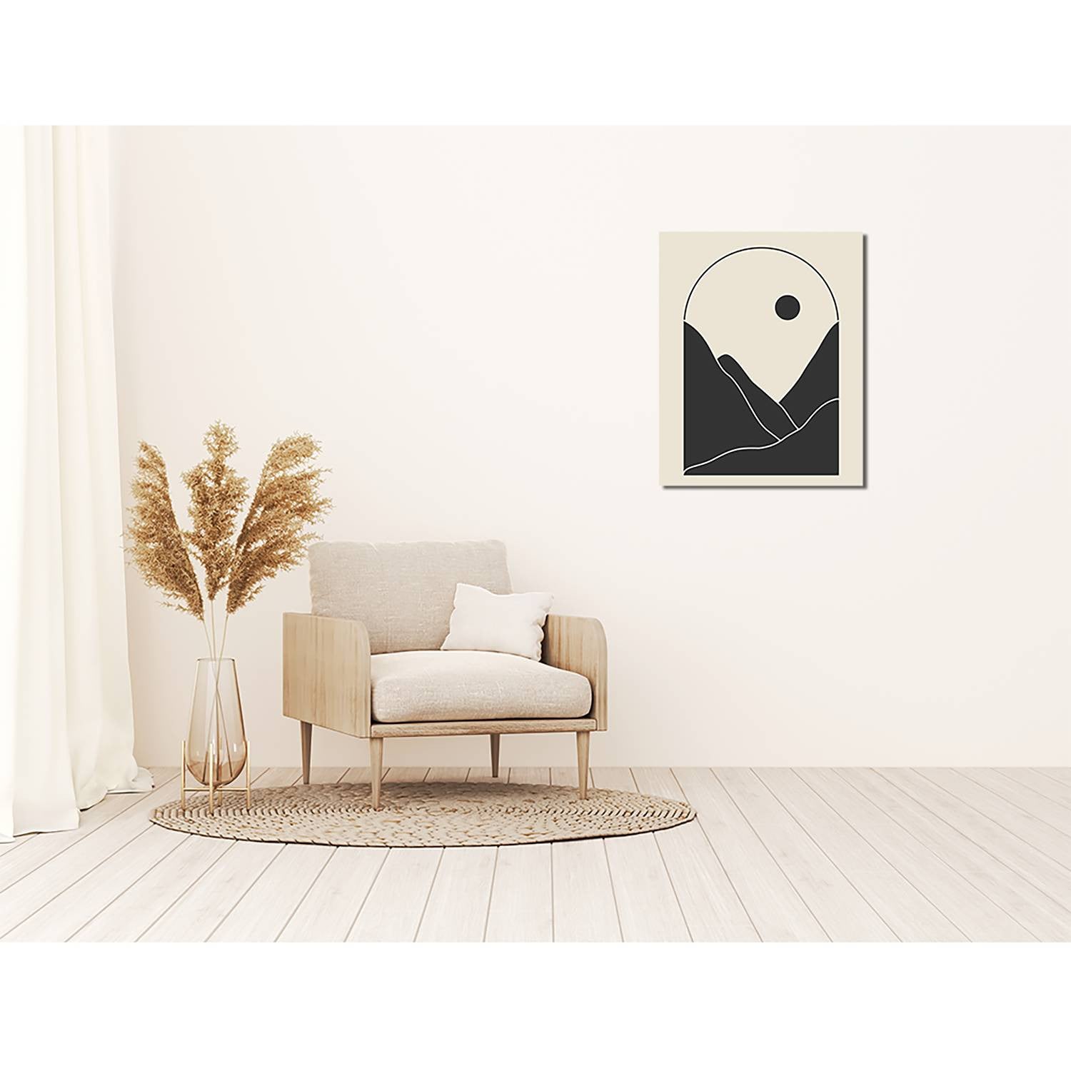 home24 Contemporary Abstract Gate aluminium dibond wanddecoratie, multicolor, 40 x 50 cm