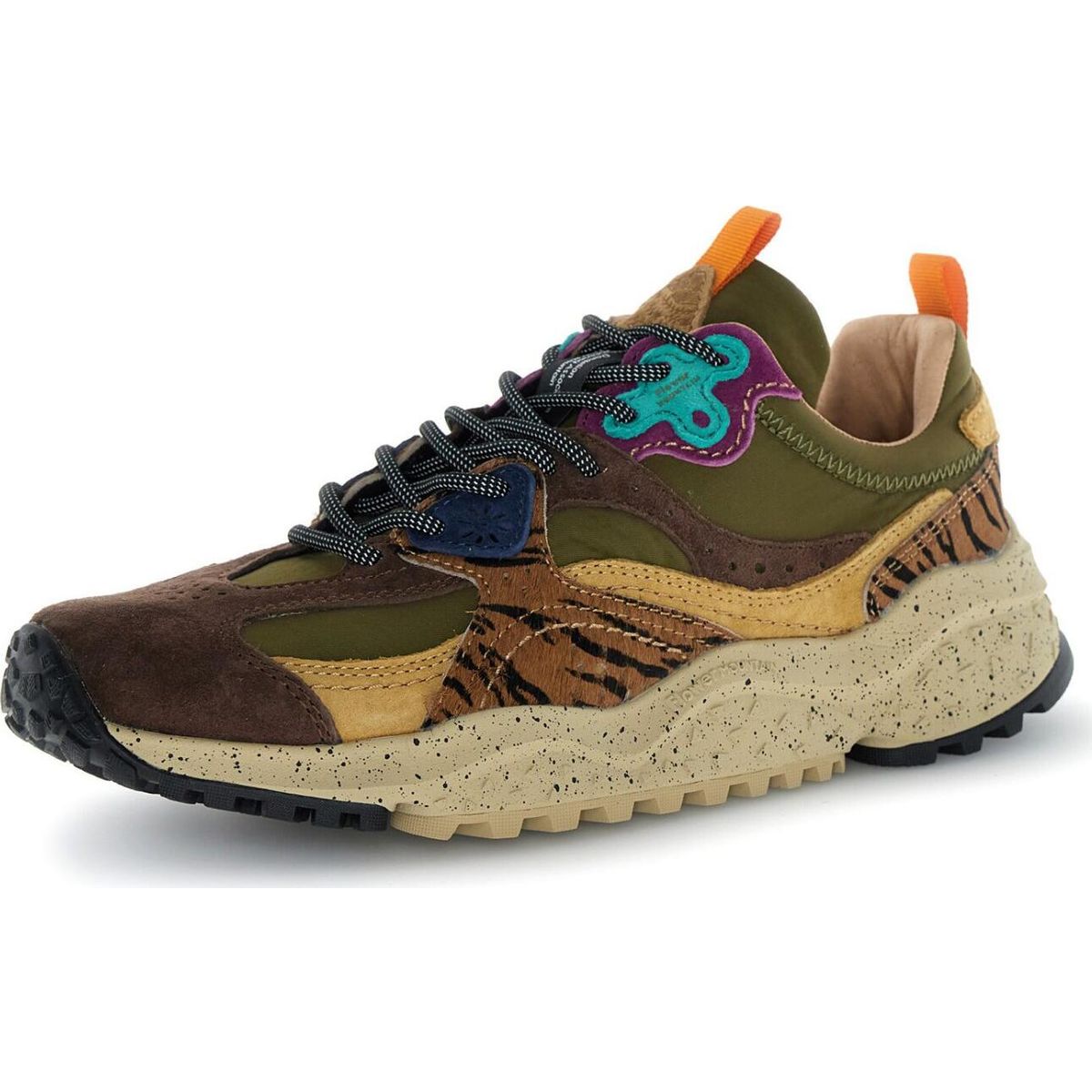 Flower Mountain Wave UNI dark brown-olive-orange (09-3D58) 39 2019505-09-3D58-39