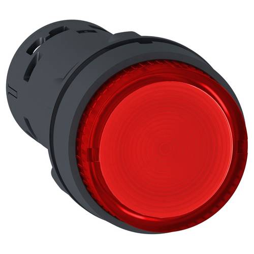 Schneider Electric XB7NW34B1 Leuchtdrucktaster, Harmony XB7, Monoblock, Kunststoff, Ø22mm, rot, integrierte LED, 24V ACDC, 1S