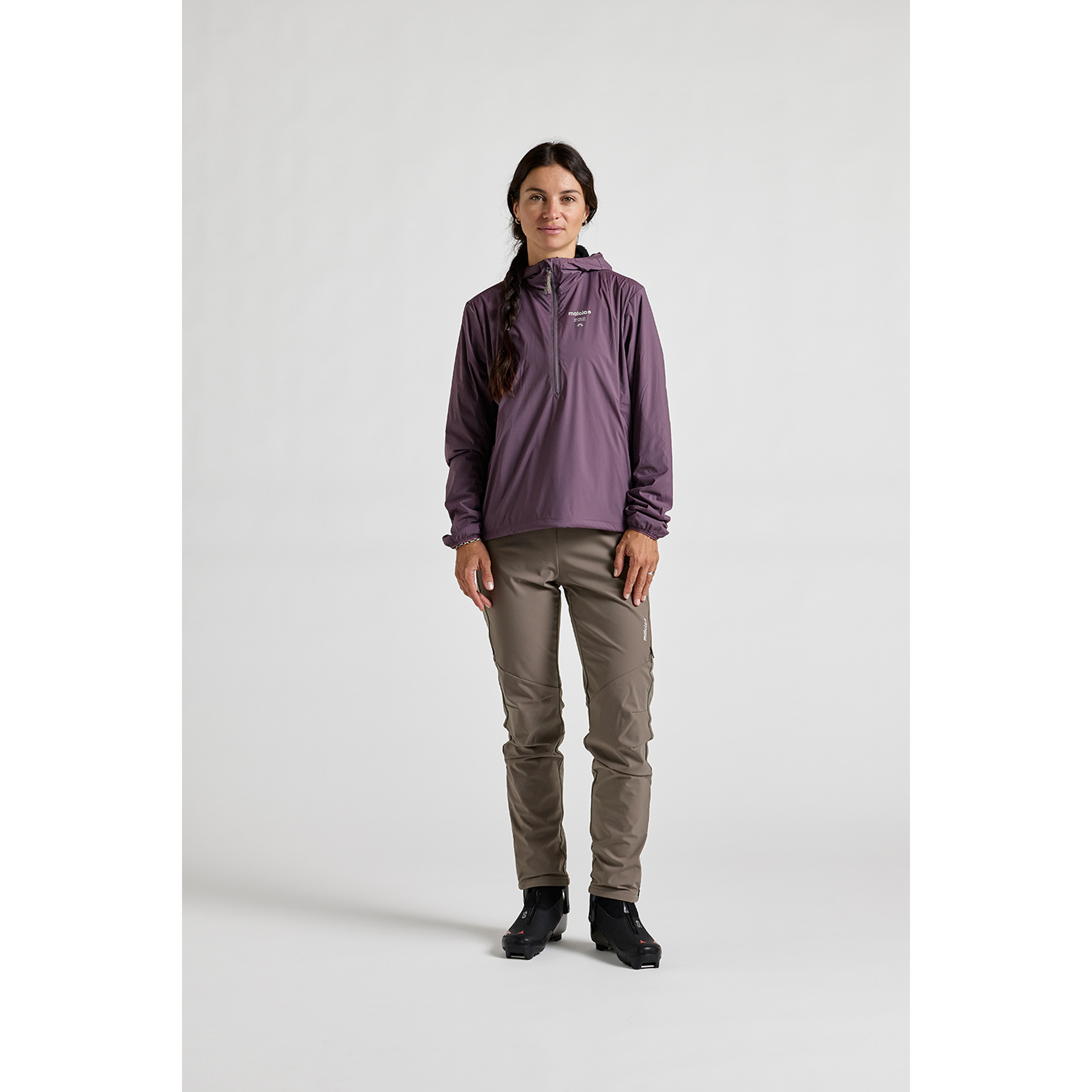 Maloja SarbachM. Damen Isolationsjacke lila Größe XS Langlauf Skating | Langlauf Klassik Elastisch Wasserabweisend