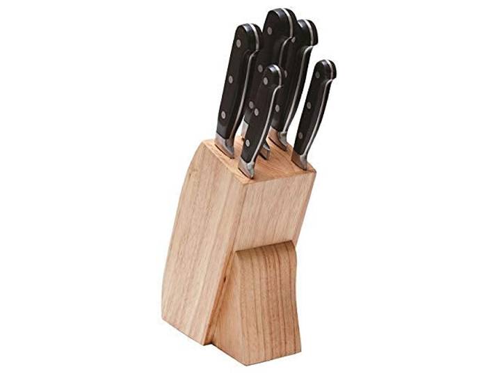 SSW Big Profi Messerblock Holzblock Kunststoffgriff Edelstahlvernietung 6-teilig