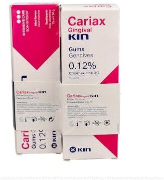 Kin Cariax Gingival Gums Mouthwash 250 ml and Paste 75 ml