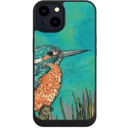 Nivocase Handyhülle für Apple iPhone 14 Hülle NIVOpure Case Schwarz Malerei Tiere Vogel (Apple iPhone 14), Smartphone Hülle, Schwarz