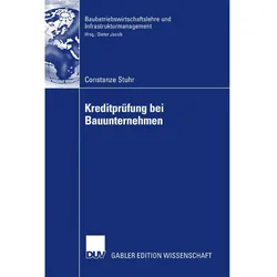 Kreditprüfung bei Bauunternehmen, Fachbücher von Constanze Stuhr