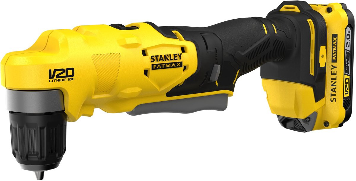 Stanley FATMAX V20 SFMCD750D2K Accu Haakse Boormachine 18V 2.0Ah met koffer