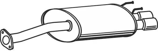 VEGAZ HOS-216 Rear silencer