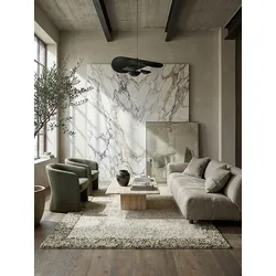 Wollteppich uni Grün-Natur 120 x 170 cm - MOAT   Kadima Design