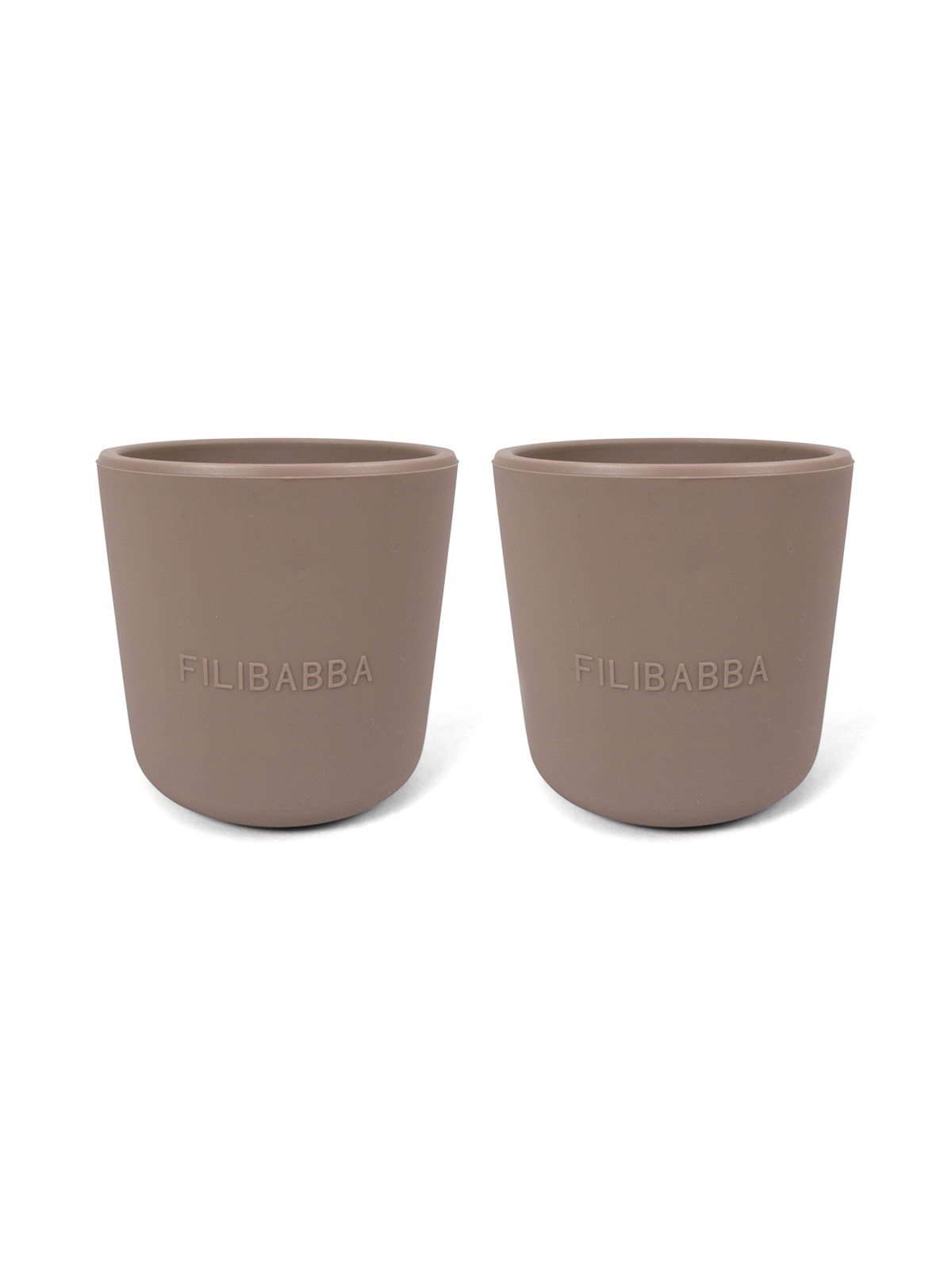 Filibabba Silicone cup 2-pack - Warm Grey