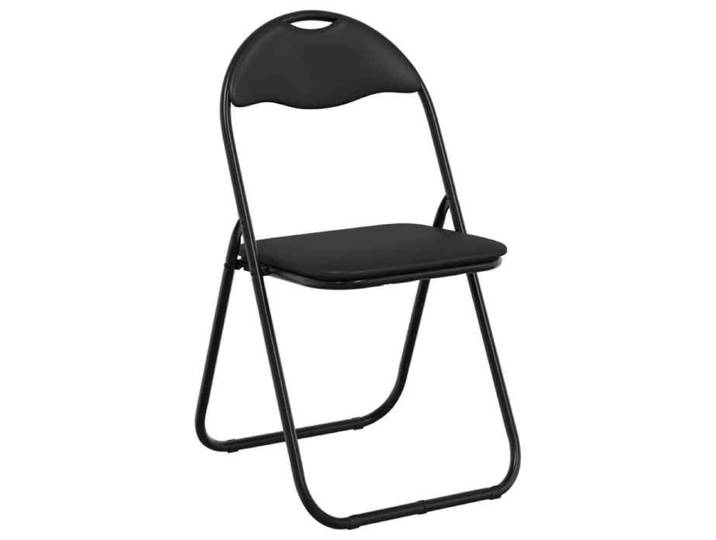 Lot de 8 Chaise pliante - Noir - 48x43 5x81 cm &16xpi28a