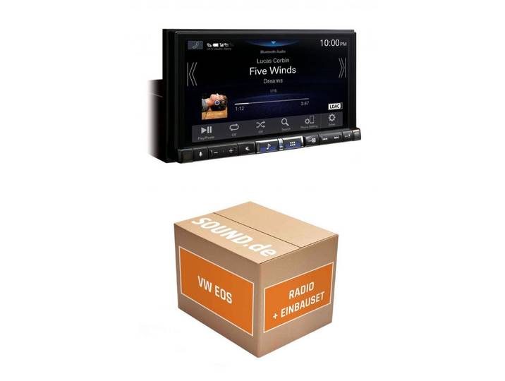 JUST SOUND best choice for caraudio Autoradio Einbauset Alpine iLX-705D VW EOS Autoradio (Freisprecheinrichtung)