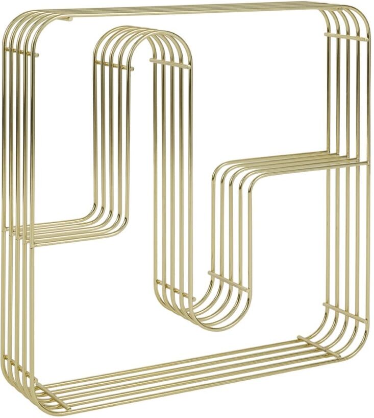 AYTM Etagère murale carrée curva or Doré 46x46x9cm