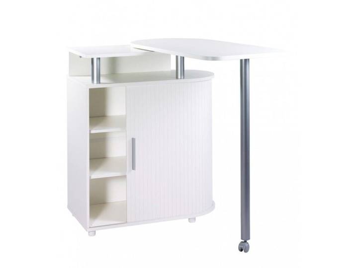 Mange-Debout Blanc Table Pivotante - L 110 x l 55 x H 105.3 cm