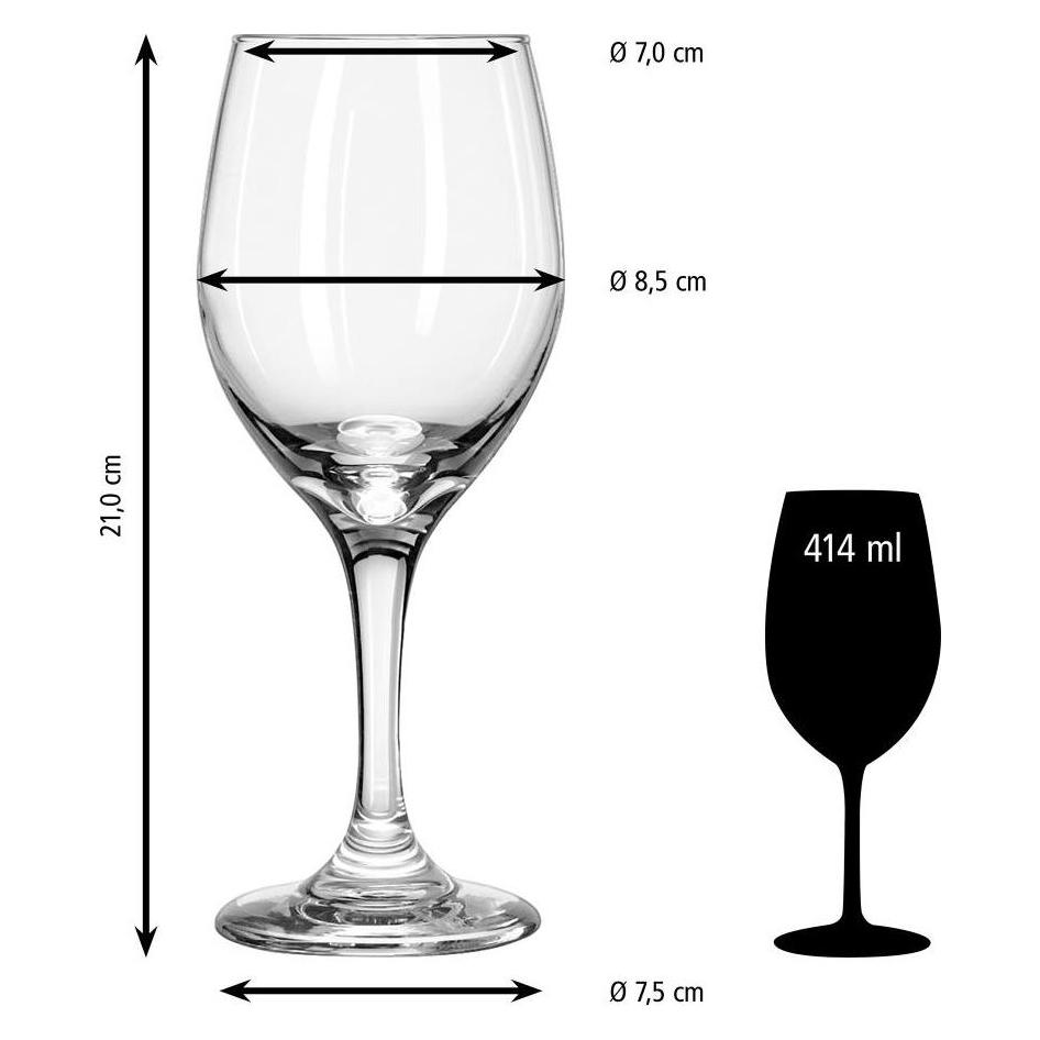 Libbey Trinkgläser Goblet Perception 414,0 ml, 12 St. (0.41 l, 12x) (70152)