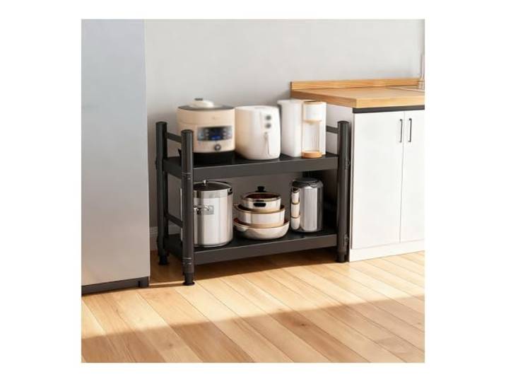 HUFIREHU KüCheneckregal BäCkerregal Kleines KüChenregal Kitchen Organizer Shelf Regal FüR Arbeitsplatte KüChe Wird In Restaurants, GeschäFten Und KüChen Verwendet(45 * 40 * 60CM)
