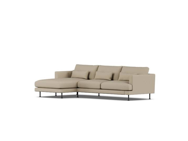 1898 Bredhult Sofa Same Sand 6672-Schwarzer Stahl, 2,5-sitzig C2