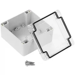 RS PRO ABS Gehäuse, Grau, Aussenmass 105 x 105 x 60.1mm, IP67 (Gehäuse), Elektronikzubehör + Gehäuse, Grau