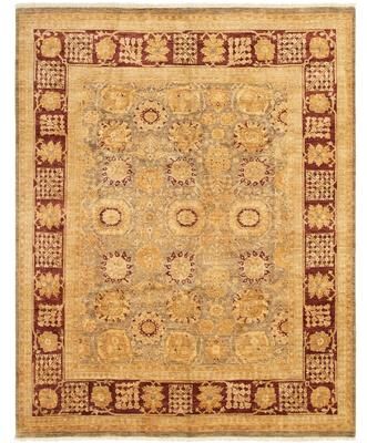Ecarpetgallery Hand-knotted Peshawar Oushak Grey Wool Rug