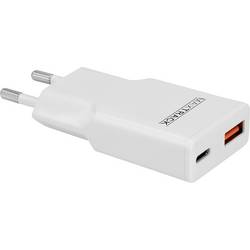 Maxtrack Ladeadapter 30 W USB-C®, USB-A USB PD 3.0, Fast Charge Weiß MQ2L