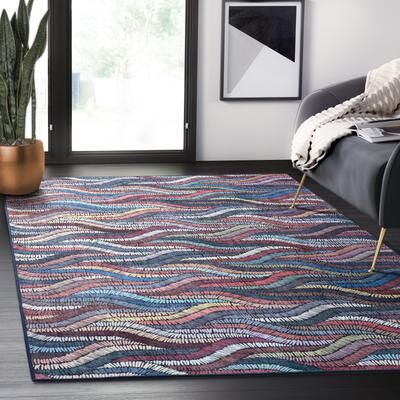 Abani Rugs Parker Collection PAR240A Multicolor WovenRopes Area Rug
