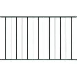 vidaXL Zaunelement Pulverbeschichteter Stahl 1,63x1,25 m Anthrazit