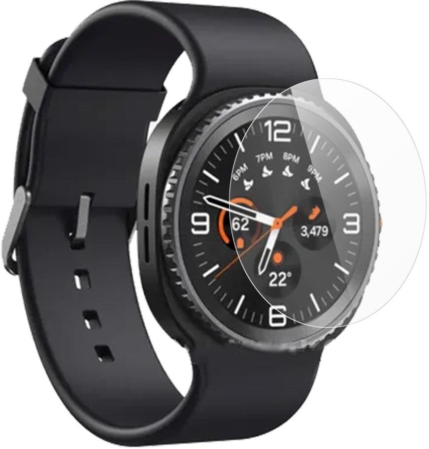 INCOVER Samsung Galaxy Watch 8 Classic (46mm) Skærmbeskyttelse - Hærdet Glas - Gennemsigtig