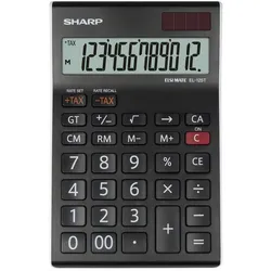 Sharp Tischrechner EL-125TWH schwarz