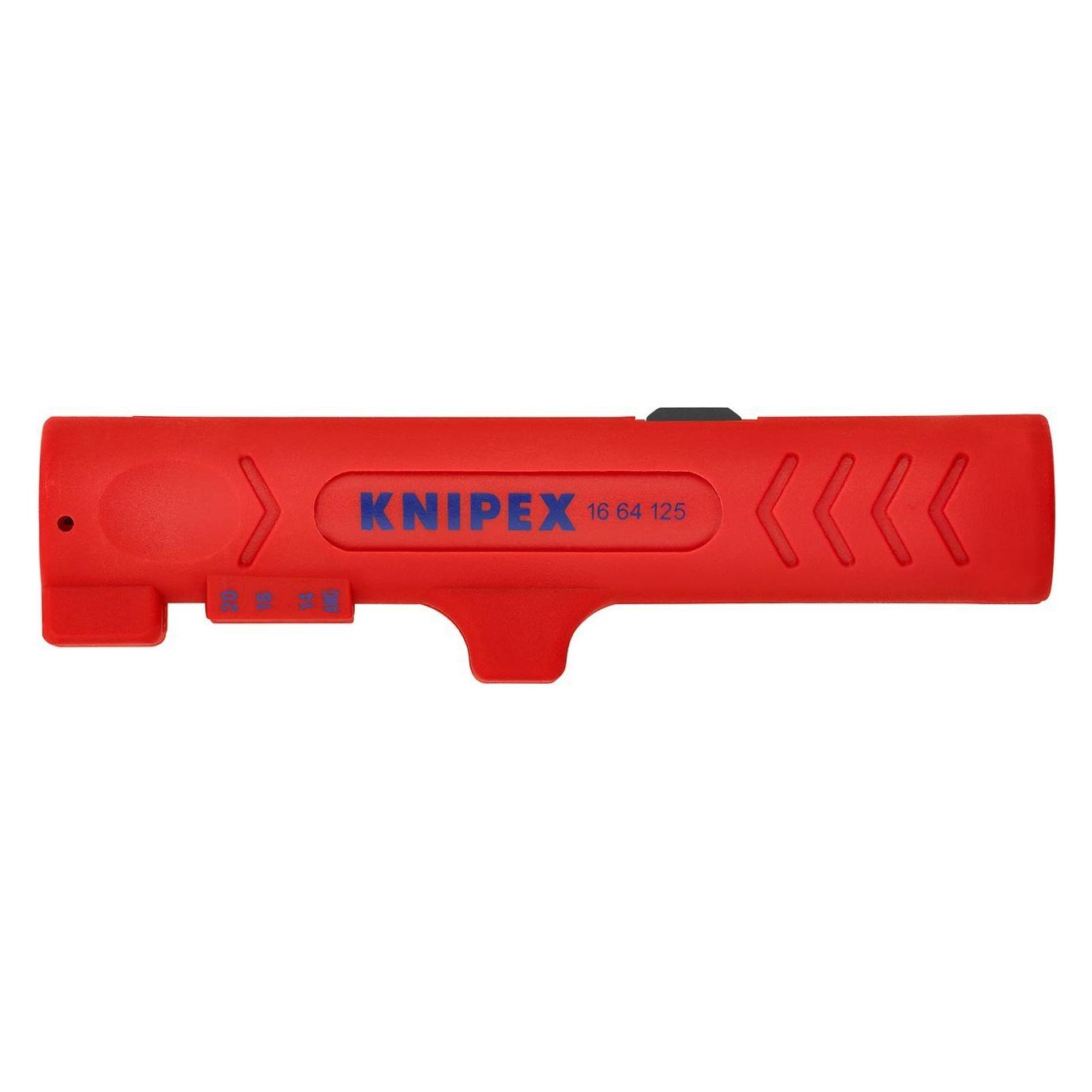 Knipex Abmantelungswerkzeug für Flach- und Rundkabel (125 mm) (16 64 125 SB)