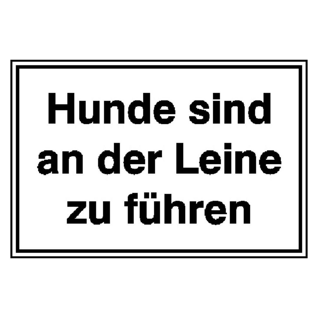 SafetyMarking Hinweisschild Hunde sind an der Leine zu führen (11.5453)
