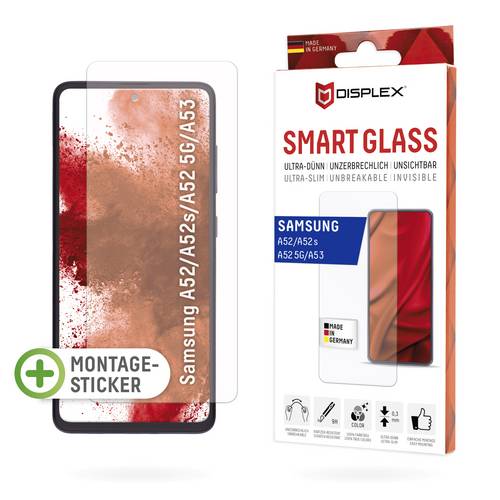 DISPLEX Smart Glass Displayschutzglas Samsung Galaxy A52, Galaxy A52 5G, Galaxy A52s 5G, Galaxy A53 5G 1 St. Anti-Fingerprint, kratzfest 1639