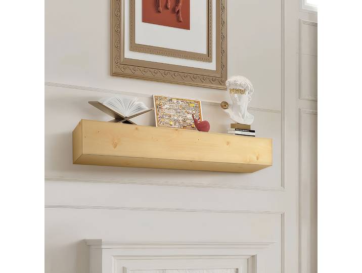 Cheminée VEVOR\, 152\,4 x 20\,3 x 15\,2 cm\, capacité de charge 22\,7 kg\, cheminée en bois naturel pour au-dessus de la cheminée\, étagère de ferme flottante à fixer au mur\, cheminée en bois faite à la main comme décoration murale\, bois naturel rustique