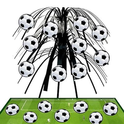 2er-Pack Tischdekoration für Fußballpartys, 3D-Fußballkaskaden-Tischdekoration, Sport-Geburtstagsdeko für Jungen und Kinder, Dekoration für den Spieltag eines Weltfußballspiels