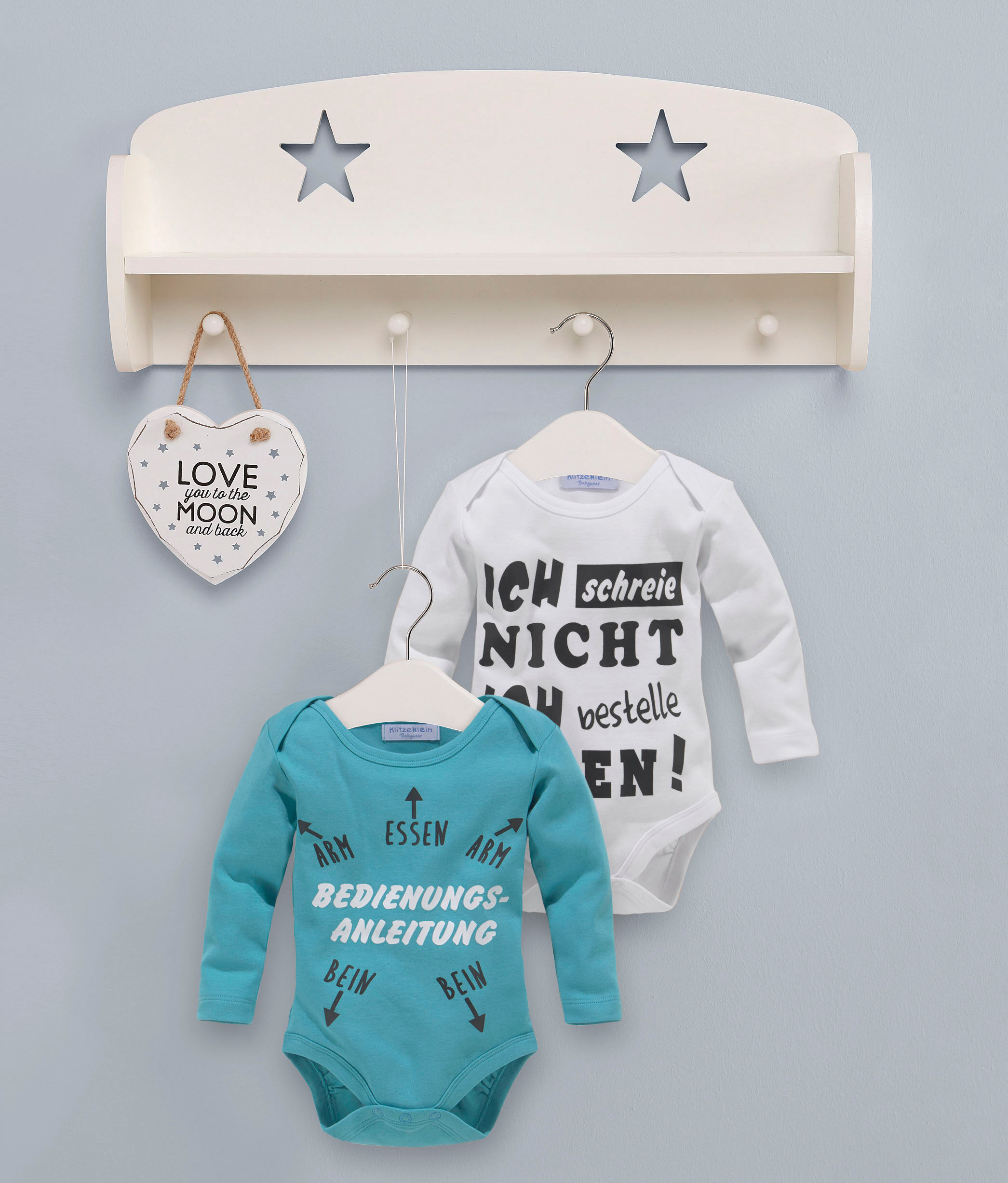 Langarmbody KIDSWORLD "Ich schreie nicht, ich bestelle Essen", Jungen, Gr. 50/56, N-Gr, weiß, Jersey, Obermaterial: 100% Baumwolle, bedruckt, Basic, Bodys Langarmbody, aus Bio-Baumwolle, Topseller