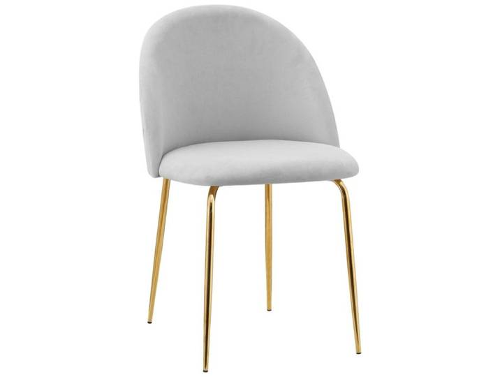 Chaise Fargo Gold Velvet Gris Velours