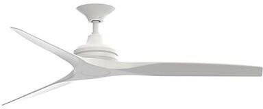 "Virginia 3 Blade Indoor/Outdoor Ceiling Fan - Matte White/White, 48"" - Ballard Designs"