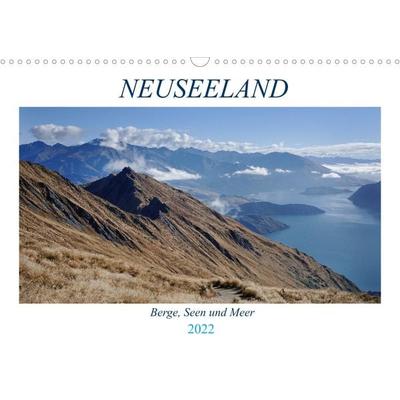 Neuseeland - Berge, Seen und Meer (Wandkalender 2022 DIN A3 quer)